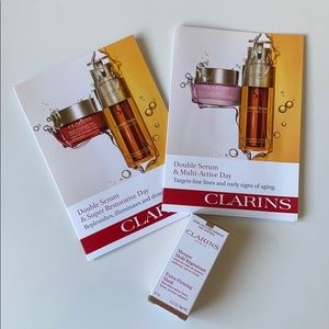 Clarins skincare serum moisturizer bundle